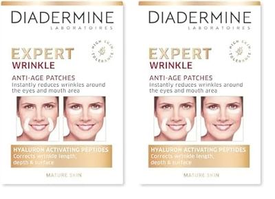 Diadermine - Expert Rides - Patchs Anti-Rides Visage - 12 patchs (Lot de 2)