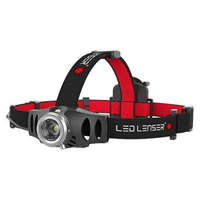 Ledlenser H6R Torcia frontale LED, ricaricabile con batteria, utilizzabile anche con pile, 200 lumen, dimmerabile, portata luminosa di 120m, cavo di ricarica USB, orientabile, torcia da testa