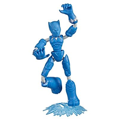 Hasbro Avengers F4015 Black Panther Marvel Avengers Bend and Flex Ice Mission Action Figure, 6-Inch-Scale Bendable Toy, Ages 4 and Up, Multicolor, Medium