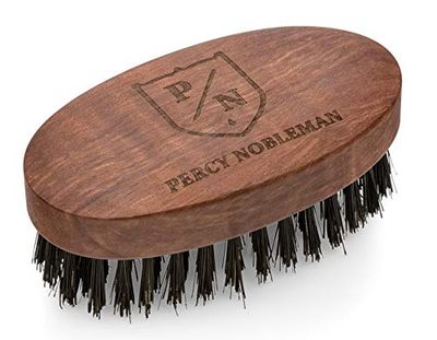 Percy Nobleman Spazzola per barba vegana, in legno di pera austriaco olio