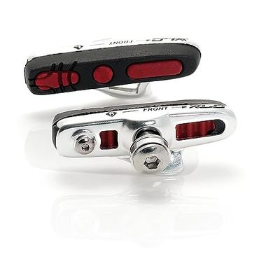 XLC 2500386200, Pattini Freno Cartridge Road BS-R04 Unisex-Adult, Argento, Nero, Rosso, 55 mm