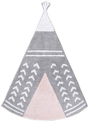 Ideenreich 2401 teppich100% coton Lavable en machine, 120 x 160 cm, rose