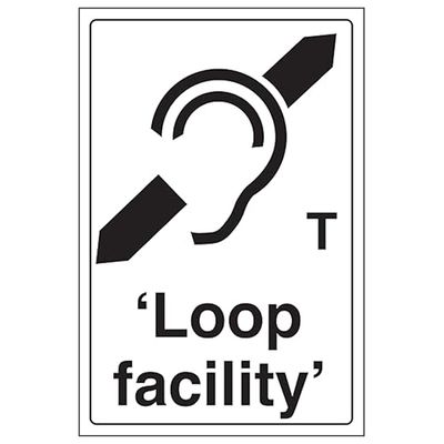V Safety Loop Facility Panneau de sécurité en aluminium composite 200 x 300 mm 3 mm