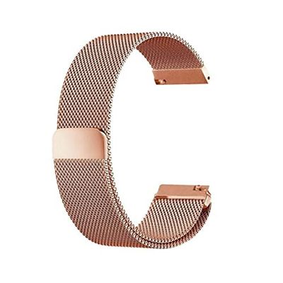 COOL SMARTPHONES & TABLETS ACCESSORIES Cinturino universale 22 mm Amazfit GTR/Stratos/Huawei/Samsung/Elite/Sunset Metal Rose Gold, Standard (8434847057361)