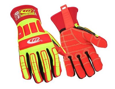 Ansell Ringers R299 Guantes de Trabajo de Seguridad, Protección Mecánica, Talla 10 (XL), Amarillo (5 Pares)