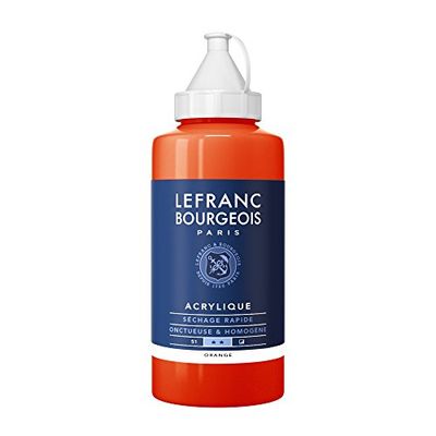 Lefranc & Bourgeois Fine Tinta acrílica, laranja (laranja), 750 ml