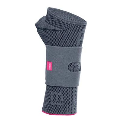 medi Manumed active - Tutore per polso destro | argento, taglia III | fascia a compressione per stabilizzare il polso