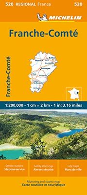 Franche-Comte - Michelin Regional Map 520: Straßen- und Tourismuskarte 1:200.000 (Michelin Maps, 520)