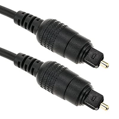 BeMatik - 2 m optisk digitalt ljud Toslink-kabel