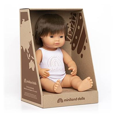 Miniland BABY BRUIN HAAR JONGEN 38CM, 31179