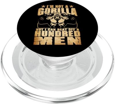 Divertido No es un Gorila Pero Puede Vencer a Cien Hombres PopSockets PopGrip para MagSafe