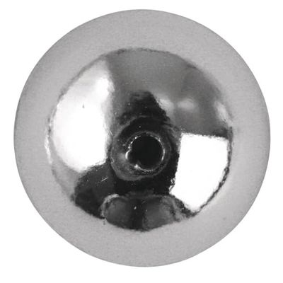 Rayher Perle Tonde di Plastica, 2,5 Mm Ø, Argento, Scatolina 240 Pz, 1630022
