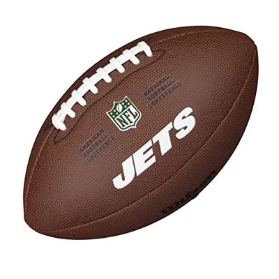 Wilson American Football NFL TEAM LOGO, Official Size, Blended Leather, Brown