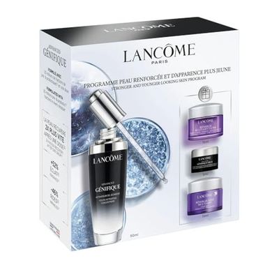 Lancome Genifique Set: Serum 100ml + Night Cream 50ml + Youth Activating Light Infusing Eye Cream 15ml