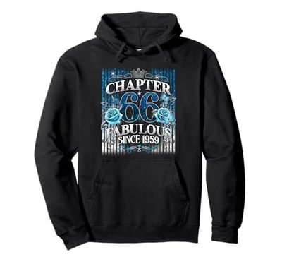Womens Chapter 66 Fabulous Since 1959 66th Birthday Design Felpa con Cappuccio