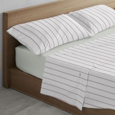 Juego de sábanas de algodón Rita kleur terracota. Cama de 135/140 cm 3 stuks