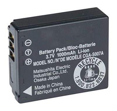 amsahr Grade A Celle della batteria (850 mAh, 7.4 V) per Panasonic Grigio