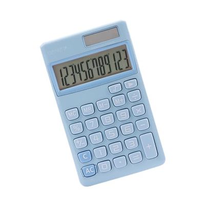 GENIE 212 B Calculatrice de Poche à 12 Chiffres avec Double Alimentation (Solaire et Batterie) Bleu
