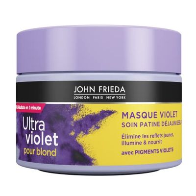 JOHN FRIEDA Ultra Violet per biondi Maschera Viola Cura Patina Detgiallimento 250 ml