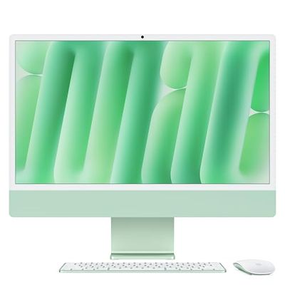 Apple iMac: Wszechstronny desktop all‑in‑one, czip M4, 10‑rdzeniowy CPU i 10‑rdzeniowy GPU: 24‑calowy wyświetlacz Retina, 24 GB zunifikowana pamięć RAM, 512 GB pamięci masowej SSD. Zielony