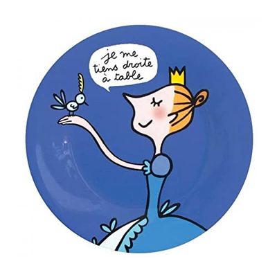 Prins & prinsessa PC941A liten tallrik je me tiens droite
