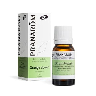 PRANAROM - Laranja doce - óleo essencial 100 % quimiotipado - Citrus Sinensis - casca - purificador - digestão e saúde intestinal - difusão atmosférica - AEQT - 10 ml