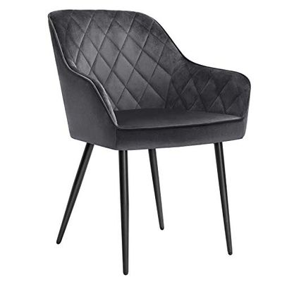 Songmics Ldc088G01 Krzesło, Drewno, Czarny, 62,5 x 85 x 45,5 cm