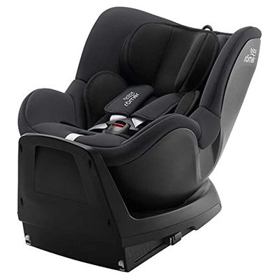Britax Römer Reboarder Dualfix Plus, inclusief inzetstuk voor pasgeborenen en ISOFIX, voor kinderen van 40-105 cm i-Size, geboorte - 4 jaar, midnight grey