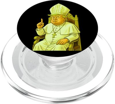 Holy Politics - Diseño de sátira surrealista con un toque cómico PopSockets PopGrip para MagSafe