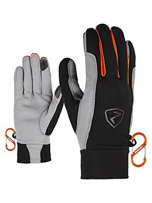Ziener Gloves Gysmo Guanti da Montagna, da Uomo, Uomo, 801409, Nero/Arancione (New Orange), 6