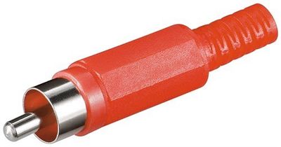 Goobay 72293 RCA-stekker op plastic stekker met knikbescherming