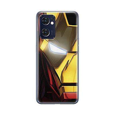 ERT GROUP mobiel telefoonhoesje voor Oppo RENO 7 5G origineel en officieel erkend Marvel patroon Iron Man 021 optimaal aangepast aan de vorm van de mobiele telefoon, hoesje is gemaakt van TPU