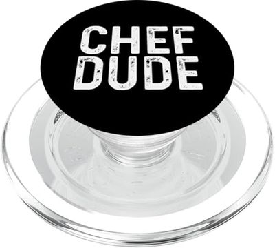 Chef Dude Distressed Cook Sous Senior Pastelería Salsa Cocinar PopSockets PopGrip para MagSafe