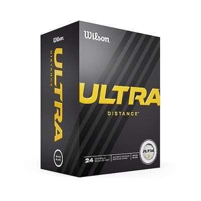 Wilson Palline da Golf, Ultra Distance, Confezione da 24 Palline, Bianco