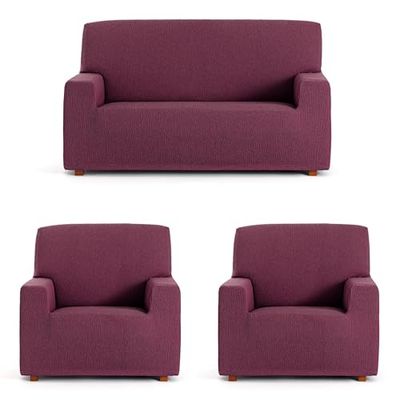 FUNDAS DE SOFA MOD/7 ELASTICA TROYA 3-1-1 PL