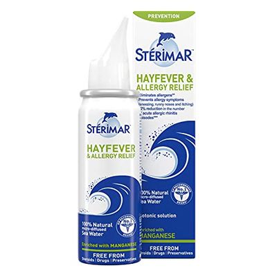 Sterimar Hayfever & Allergy Relief, Nasal Spray, 100% Natural Sea Water, 50 ml