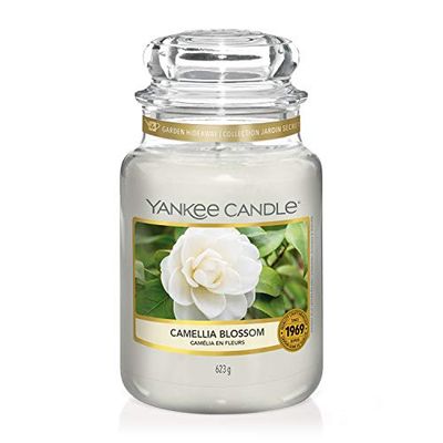 Yankee Candle bougie jarre parfumée | grande taille |Camélia en fleurs | jusqu’à 150 heures de combustion | La Collection Garden Hideaway