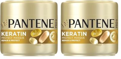 Pantene pro-v, masque repair & protect, à la kératine, pour cheveux fragiles et abîmés, aide à combattre les signes des agressions en 1 seule application -300 ml (L'emballage de l'article peut varier)