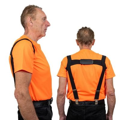 Forest Master Correcteur de posture - Entraînement progressif pour un alignement parfait - Idéal pour le jardinage et la sylviculture - Confort discret - Système double sangle pour un soulagement