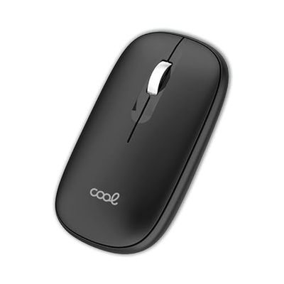 Mouse wireless Cool Slim silenzioso 2 in 1 (Bluetooth + Adap. USB) Nero