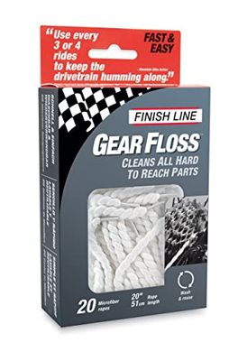 Finish Line micofibra Finsh Line Hilos de Microfibra para Limpiar, Unisex, Blanco, 20 uds