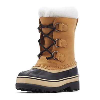 Sorel Caribou WP, botas de neve impermeáveis unissexo para adulto, Buff Youth