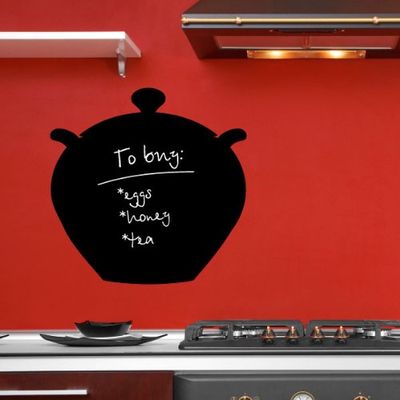 Ambiance - Adhesivo decorativo para pared, 35 x 35 cm, color negro