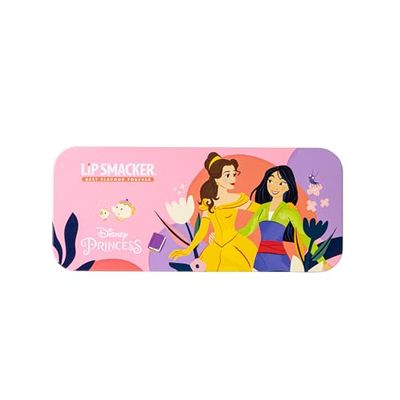 Lip Smacker Disney Adventure Color Tin, Set de Maquillaje para Niñas con Brillo de Labios y Sombras de Ojos Luminosas y Coloridas, Accesorios de Belleza Incluidos