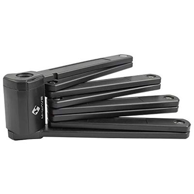 M-Wave Unisex vuxen F 1240/8 viklås, svart, längd: 1 240 mm