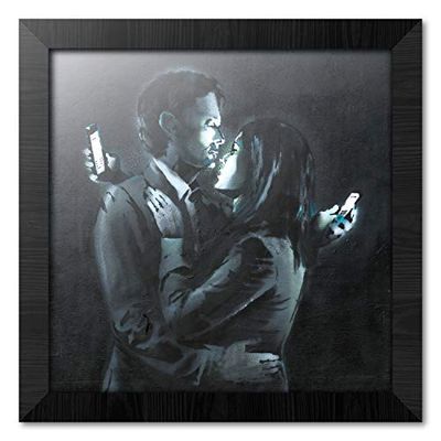 Grupo Erik PE30X30CM0027 Decoratieve afbeelding, Mobiele Telefoon Lovers Close up, 30 x 30 cm