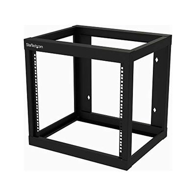 StarTech.com Armadio Rack a Muro 9U 19" - Server Rack a Telaio Aperto a 2 Montanti con Profondità di Montaggio di 45,7cm, Armadio di rete per Apparecchiature Informatiche/AV/Switch (RK919WALLO)