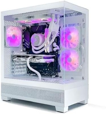 PC GAMING – PC Gamer Aqua – NVIDIA RTX 4060 8G – Watercooling 240mm White – Case Aqua View XT – B760-WIFI – Corsair Vengeance SL 2X8GB DDR4 3600 WH – SSD 1TB PCI 4.0 – Windows 11 Pro