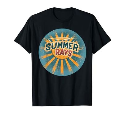 Disfraz de vacaciones de verano con rayos de verano Camiseta
