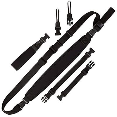 OP/TECH USA 1001001 Super Classic Combo Camera Strap Kit, Zwart, Zwart, super classic